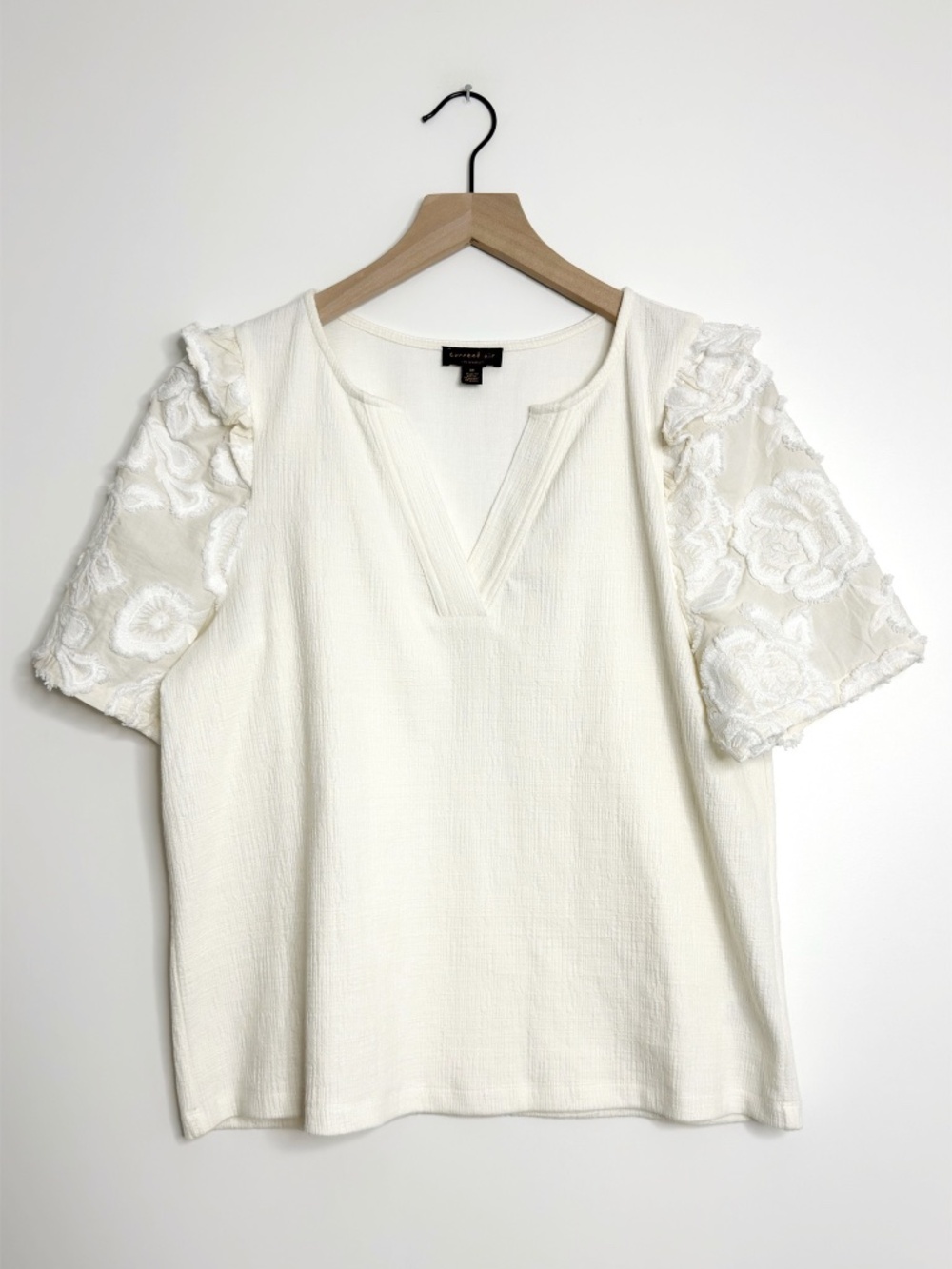 Current Air Jacquie Ruffle Sleeve Top